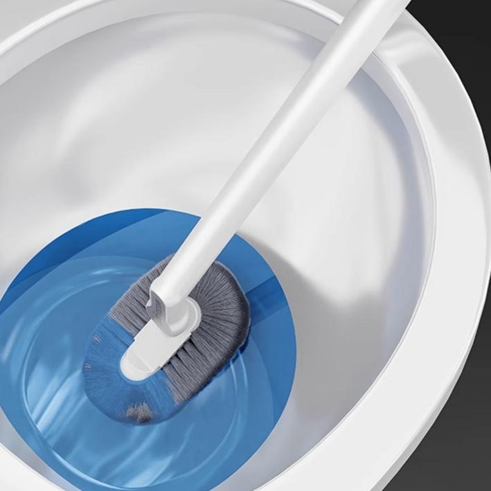 1 шт. Эргономичная туалетная щетка C-образной формы с длинной ручкой, предназначенная для ручной глубокой очистки в ванной комнате, туалет многоразовая, портативная