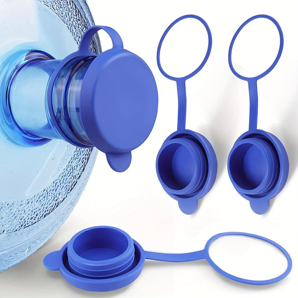 4 шт. Диспенсер для галлона Крышка для бутылки с водой Силиконовая многоразовая сменная крышка Непроливаемые крышки для бутылок для бутылок с водой 2,1 дюйма/55 мм