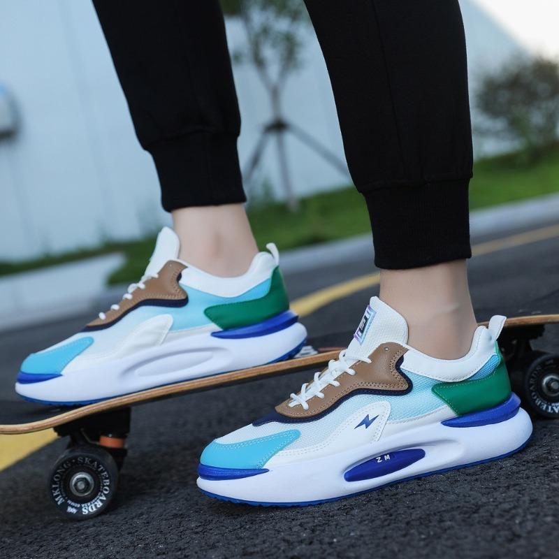 Модный тренд Мужские теннисные кроссовки для бега Дышащие кроссовки на платформе для тренировок Повседневные универсальные Удобные Эластичные кроссовки Спортивная обувь