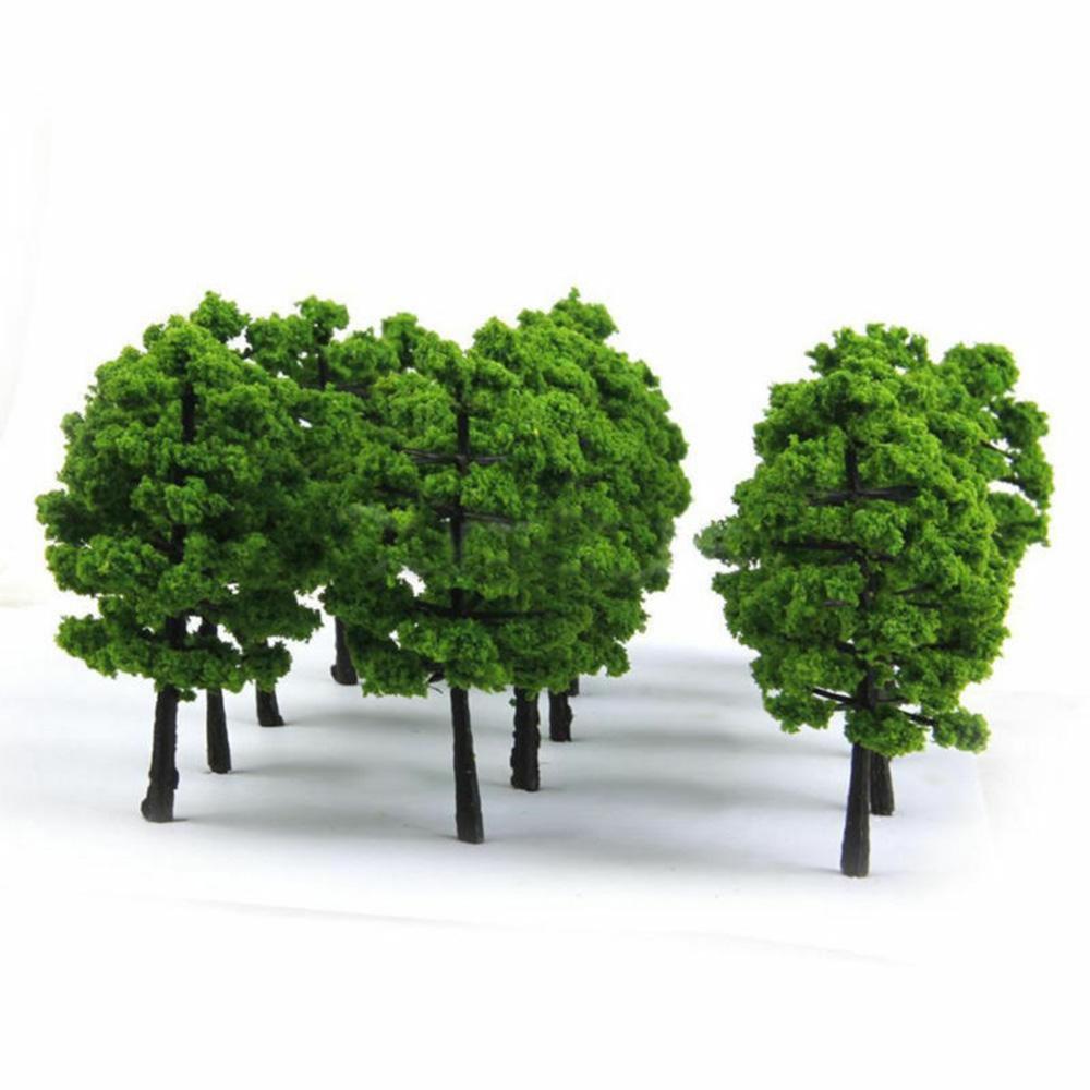 Scenery Model Trees Plastic Wargame 20PCS 7cm/2.76\'\' Artificial Building Green Handmade Model Scenery DIY Diorama