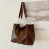 Stylish Large Tote Bag For Women In Black White Brown Or Coffee With Chic Design And Soft Pu Material
