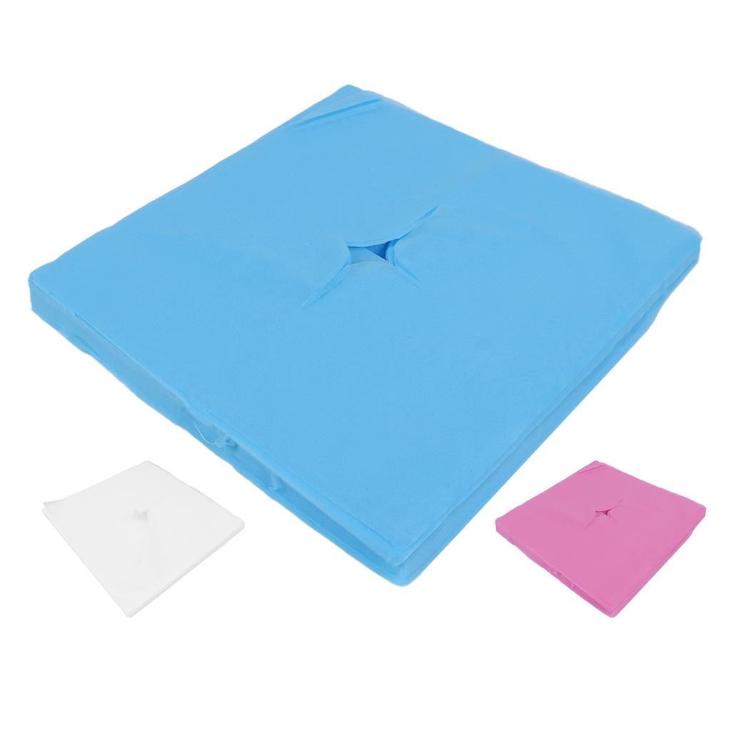 100 шт., чехол для подставки для лица, дизайн с отверстием, хорошее водопоглощение, дышащий одноразовый чехол на подголовник для Be