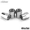 4Pcs Car Wheel Valve Caps Aluminum Dustproof Anti-air Leak For Mazda 3 6 2 CX-5 CX-30 CX-50 CX-90 CX-80 MX-5 Atenza Axela GH3