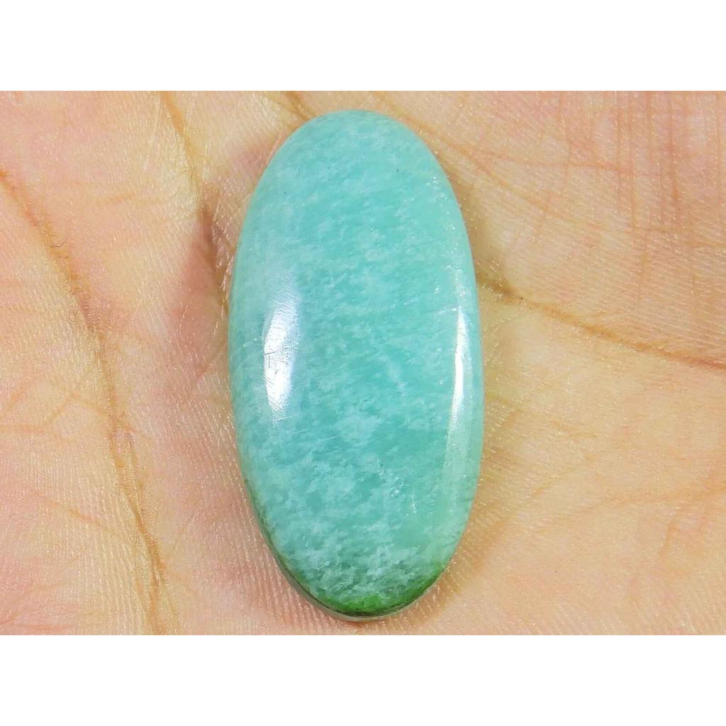 17X29MM Натуральный Амазонит Овальный Кристалл Кабошон Россыпью Драгоценный Камень Рейки 30Cts. СК-2895