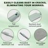 Retractable Gap Dust Cleaning Tool With 2 Microfiber Dusting Cloths,Flat Duster With Extension Pole,Extendable Microfiber Duster With Bendable &