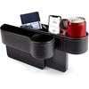 Car Seat Gap Filler 2 Pack Multifunctional Car Seat Organizer With Cup Holder Car Console Side Organizer For Cellphones Wallets Keys Coin Cards Passe