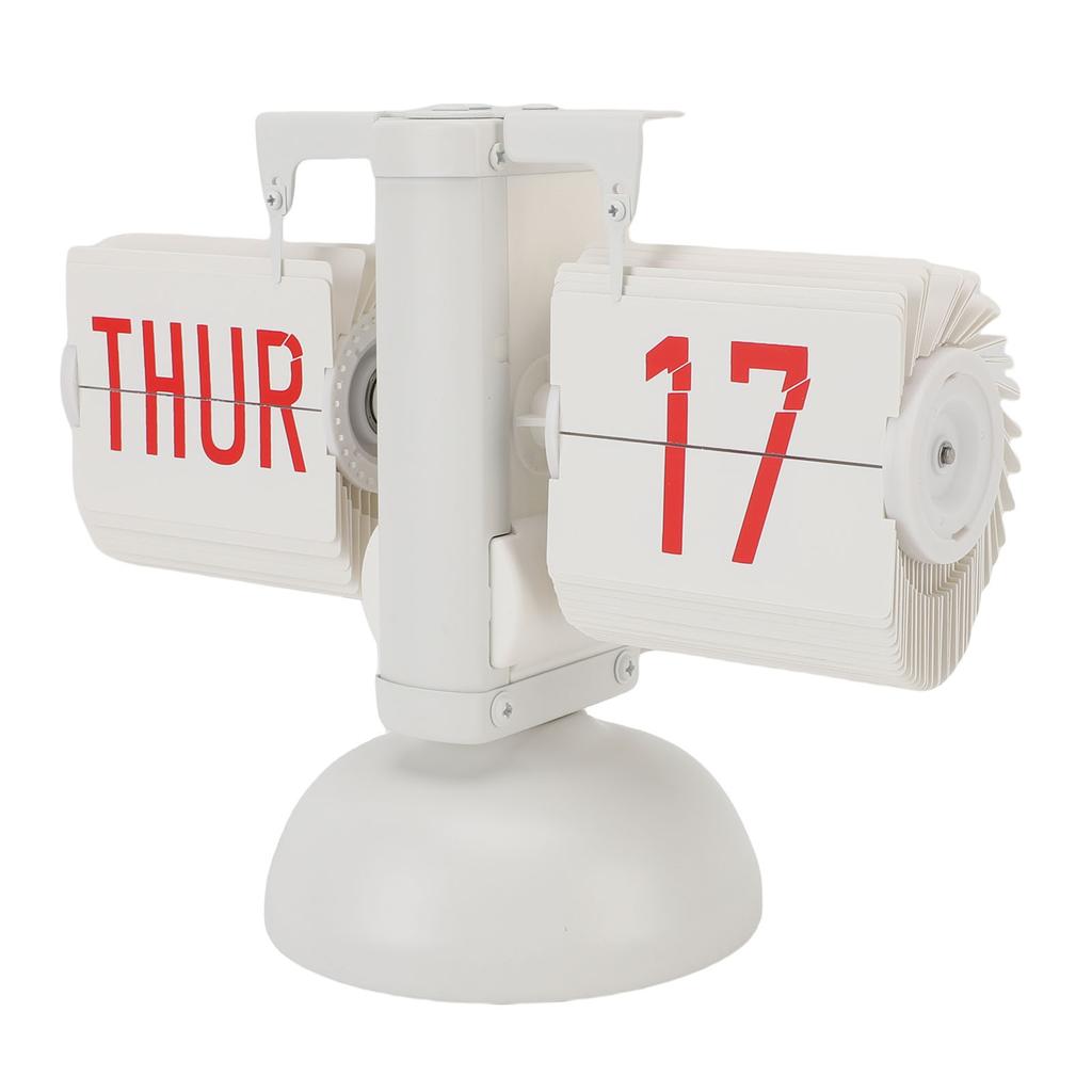 Перекидной настольный часы 12 часов Винтажный Минималистичный Цифровой дисплей Работа от батарейки Автоматический Механический