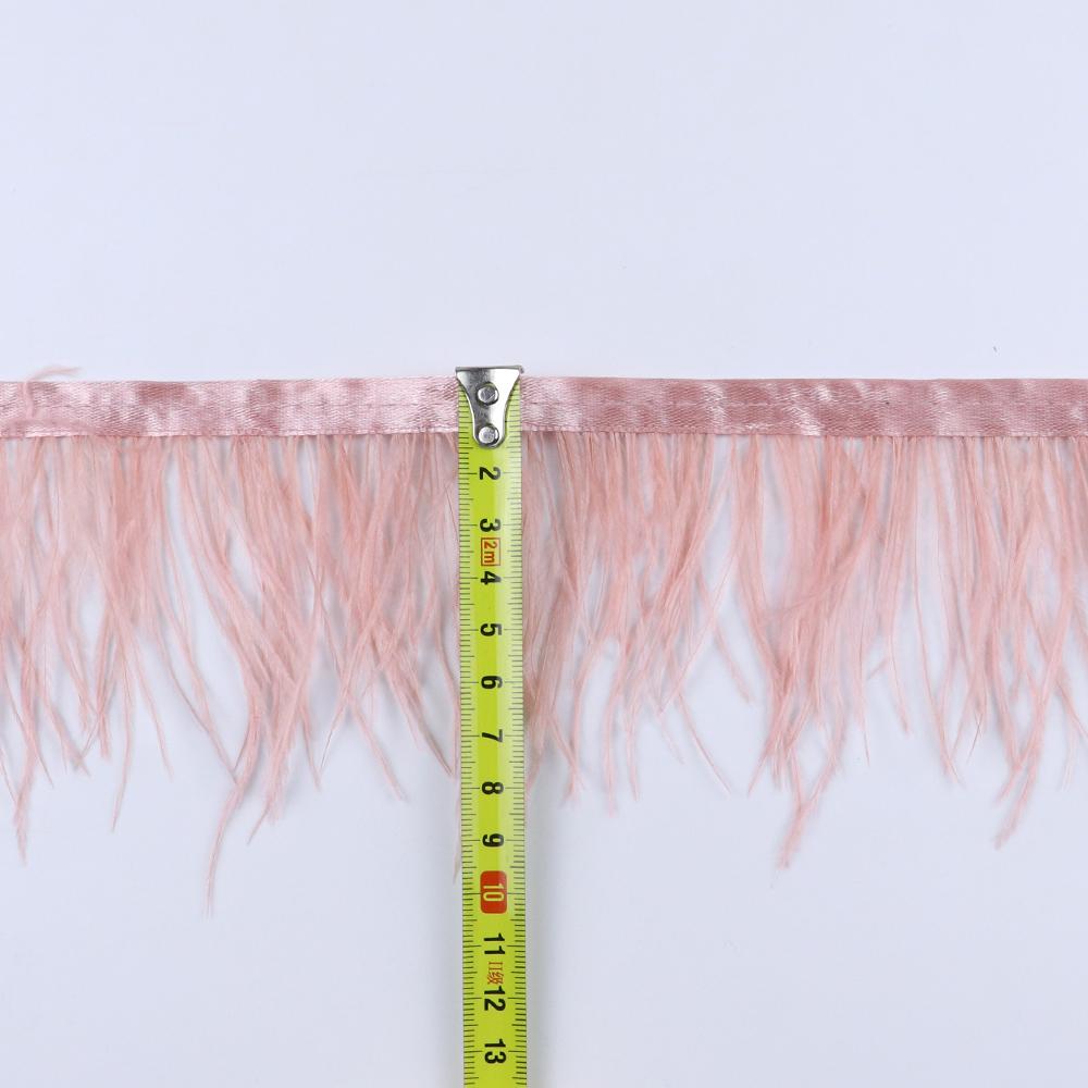 Feather8-10cm Light Purple Ostrich Feather Trims 1m 5m 10m for Crafts High Quality Plume Fringe Cosplay Festivals Clothing Ribbon Decor