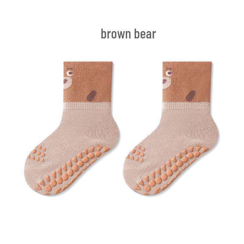 Весенняя коллекция 2025 г.: Детские нескользящие хлопковые носки для новорожденных, мальчиков и девочек