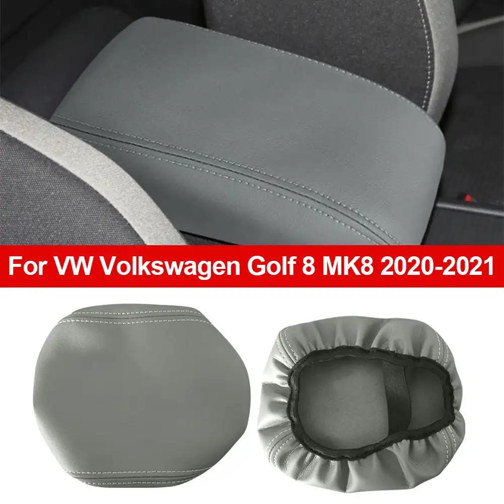 Подлокотник для автомобиля, крышка центральной консоли, чехол для подлокотника, автомобильные аксессуары, чехол из искусственной кожи для VW Volkswagen Golf 8 MK8 2020-2021