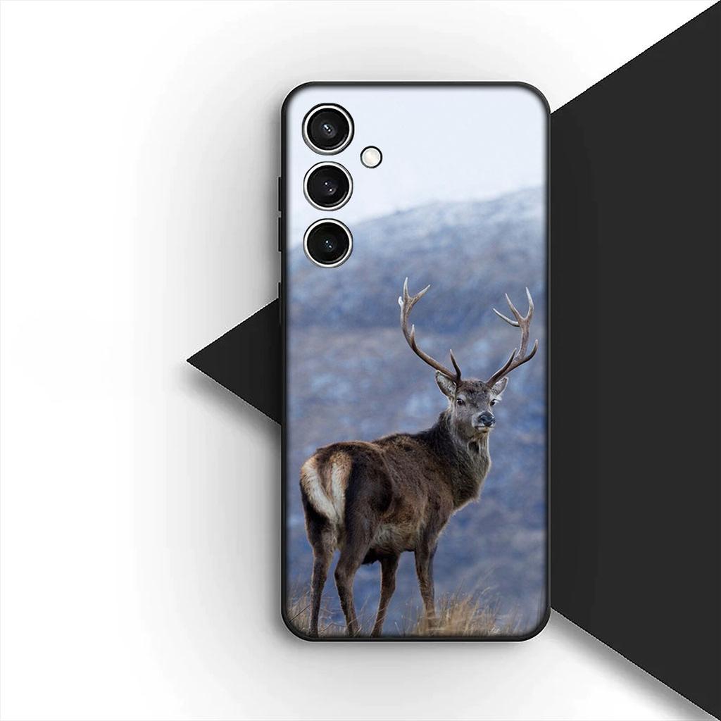 Protective Cover Deer Mountain Hunting Buck for Samsung Galaxy S25 S24 S23 Fe Ultra Plus S7 Edge A05 A06 A16 A15 A35 Phone Case