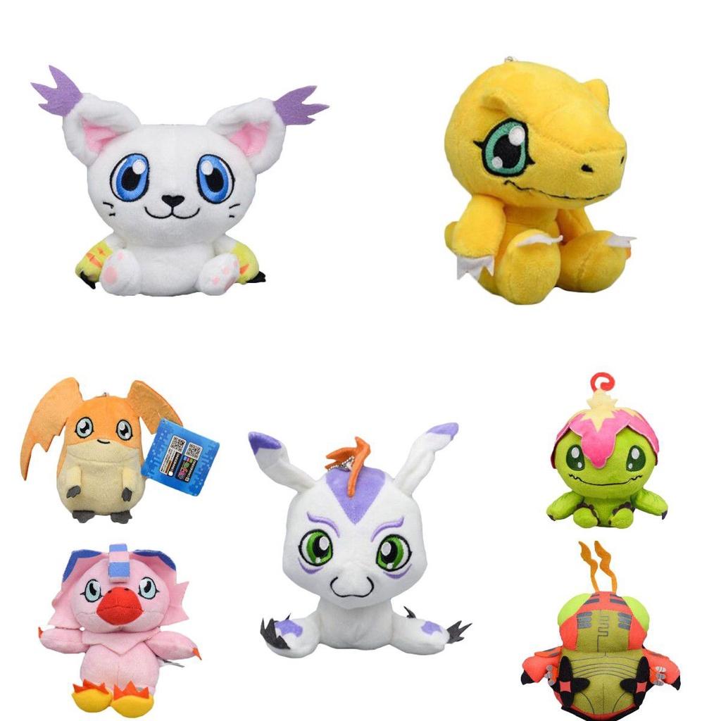 Cute And Collectible Digimon Plush Patamon Agumon Palmon Biyomon Keychain Toy