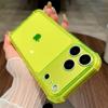 Ударопрочный Неоновый Мягкий Прозрачный Чехол из ТПУ для iPhone 17 Air 16 15 14 13 12 11 Pro Max Plus Защита Камеры Силиконовый Чехол
