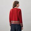 Женский пуловер из 100% шерсти в стиле Fair Isle с круглым вырезом