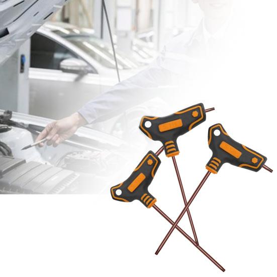 Внутренний шестигранный ключ с Т-образной ручкой, ручные инструменты, шестигранный ключ из хром-ванадиевой стали, оборудование для шестигранных ключей