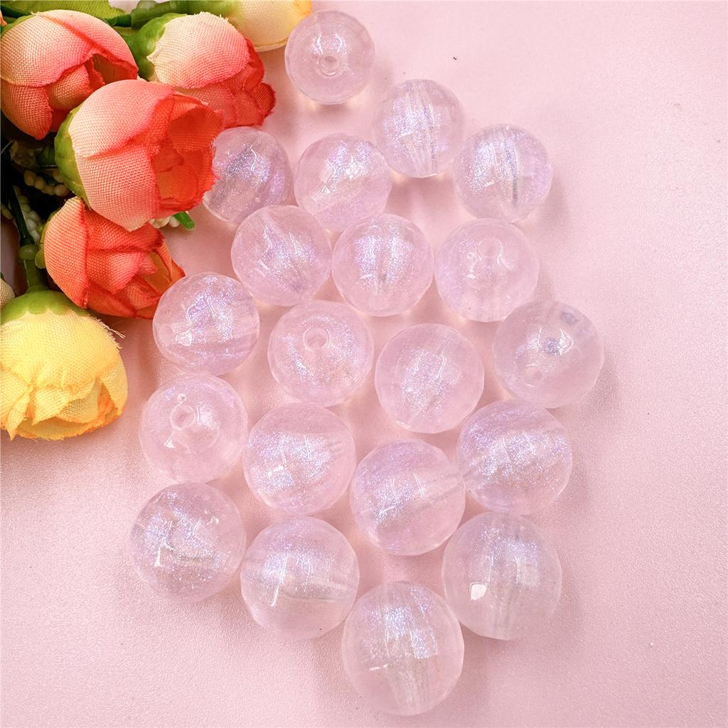 Свободные бусины DIY Ювелирные аксессуары Акриловые материалы для изготовления серег-браслетов 20 шт. Флуоресцентные 15,7 мм Ювелирные изделия Круглые аксессуары