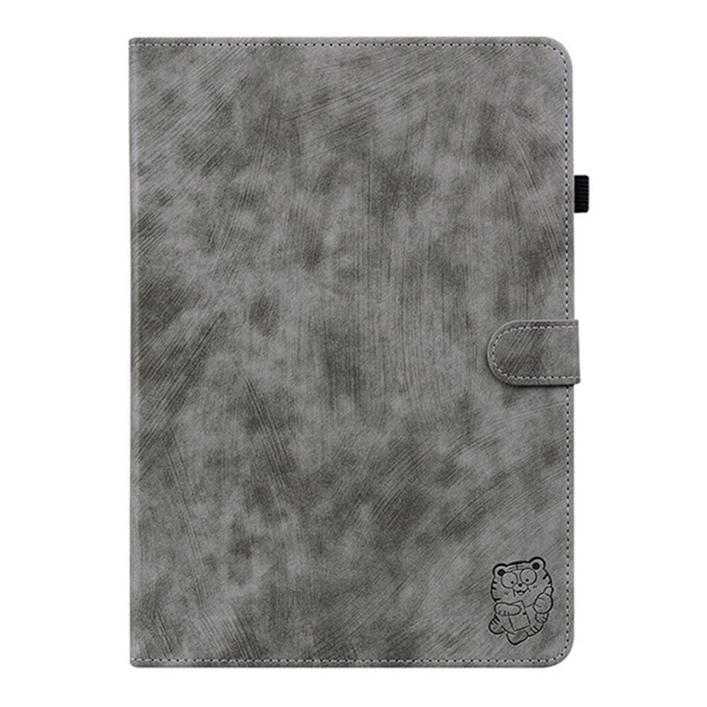 For Infinix Xpad 20 Case Tiger Imprint Anti-Scratch PU Leather Tablet Cover