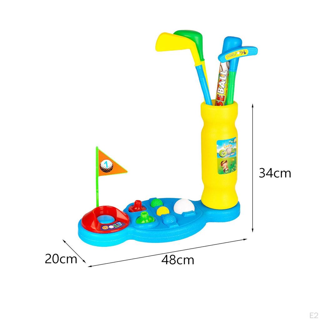 Boys Girls Golf Club Set Training Toy Indoor Outdoor Mini Garden Game for Ages 3 4 5 6