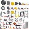 BrickBounty 846 Деталей Technic, Совместимых с наборами Technic, Включает Шины, Колеса, Рамы, Подъемные рычаги, Балки, Оси, Набор для замены MOC и STEM для