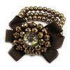 [L3016] - Brown 'Sissi' Designer Bracelet