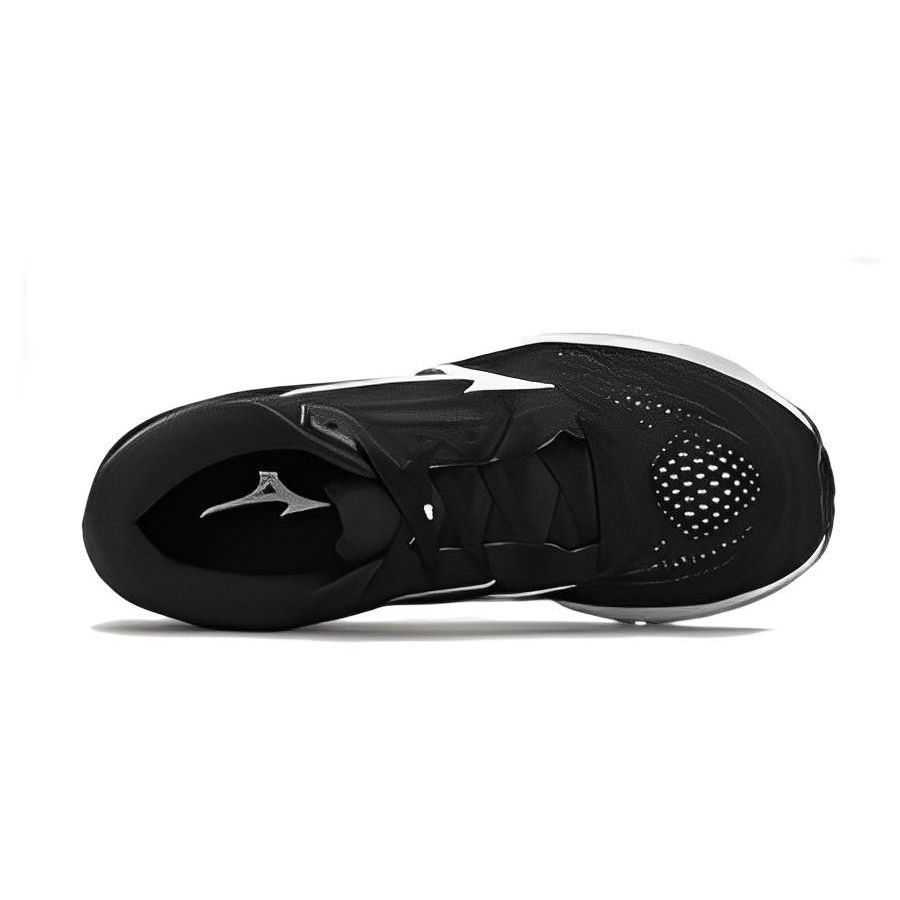 Mizuno Stream 2 Wave Круглый носок Шнуровка Сетка Нескользящие Прочные Дышащие Низкие Повседневные Кроссовки для бега Женские кроссовки Черные Белые J1GD211911