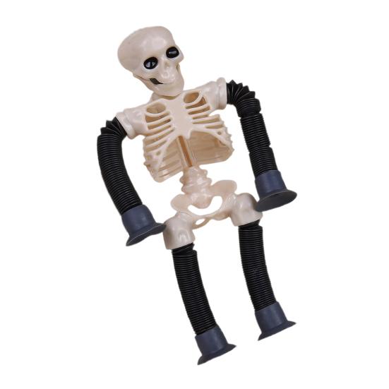 Трубки Скелет Непоседа Игрушки для Детей Светящиеся в Темноте Телескопические Присоски Игрушка Снятие Стресса Тревоги Гибкие