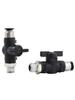 Pneumatic PU Tube Quick Connector Hand Valve BUC6/8/10/12mm for Air Compressors