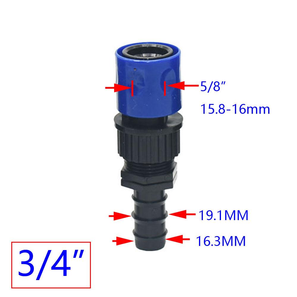 Ершовый 1/4 3/8 1/2 3/4 1 дюйм Быстроразъем для шланга 4/7 мм 8/11 мм 16 мм 20 мм 25 мм Коннектор для водяного шланга Кран 1 шт.