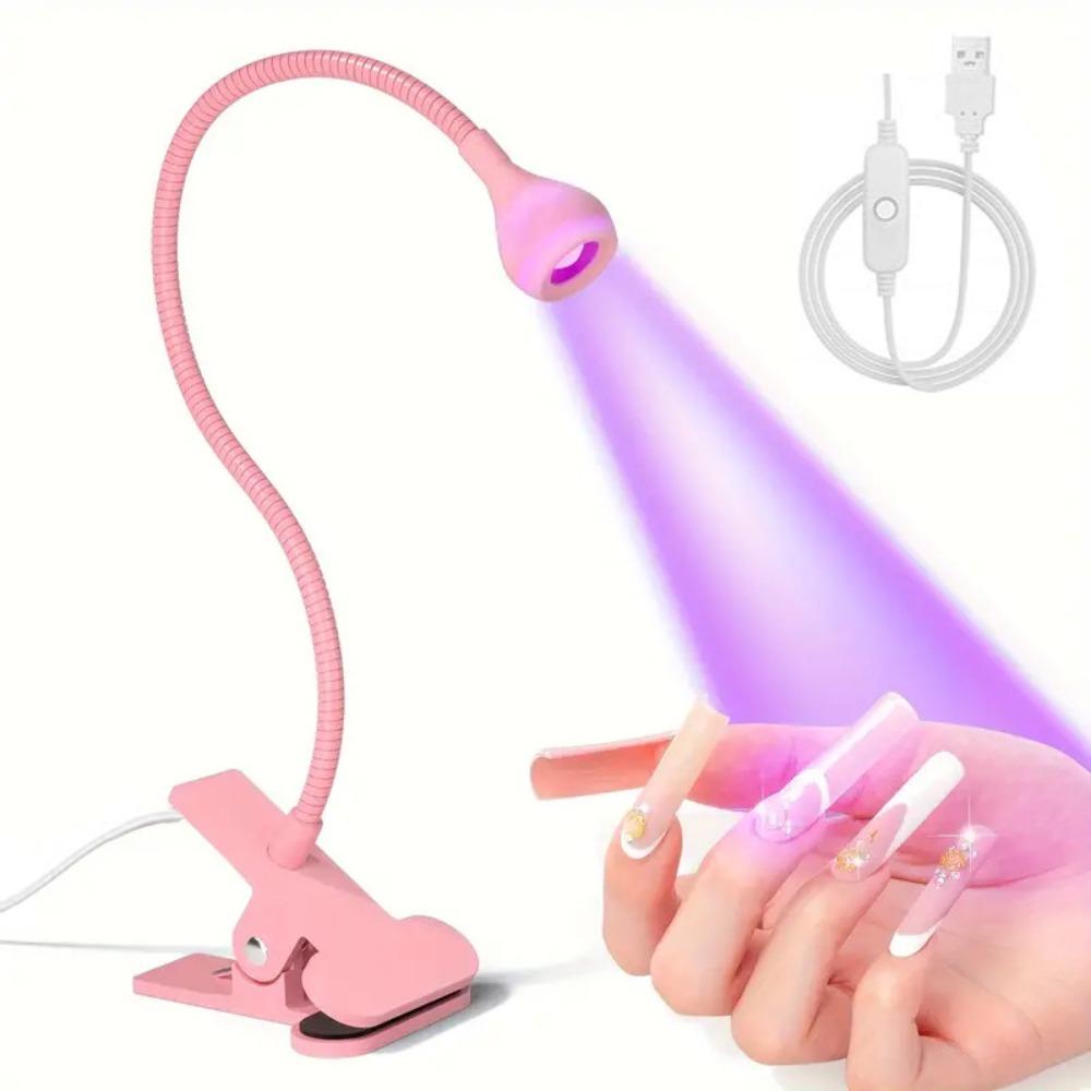 Versatile Gooseneck Nail Dryer Light USB Portable LED Nail Lamp Adjustable with Control Switch UV Curing Light Beauty Shop