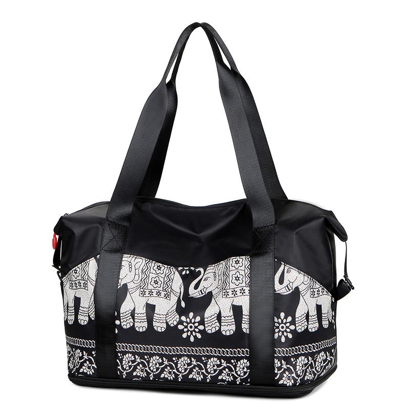 Текстурированная сумка с разделением для сухой и влажной воды для увеличения вместимости. Водонепроницаемая мужская дорожная сумка для фитнеса.