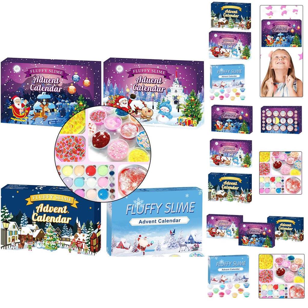 Fluffy Slime Advent Calendar For 24 Days Of Christmas Joy And Surprises**