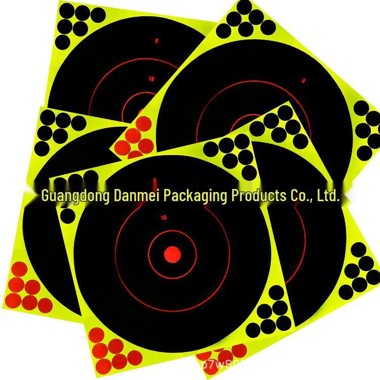 Extra Large 43x43 cm Splatter Target - Fluorescent Bloom Design for Shooting Training