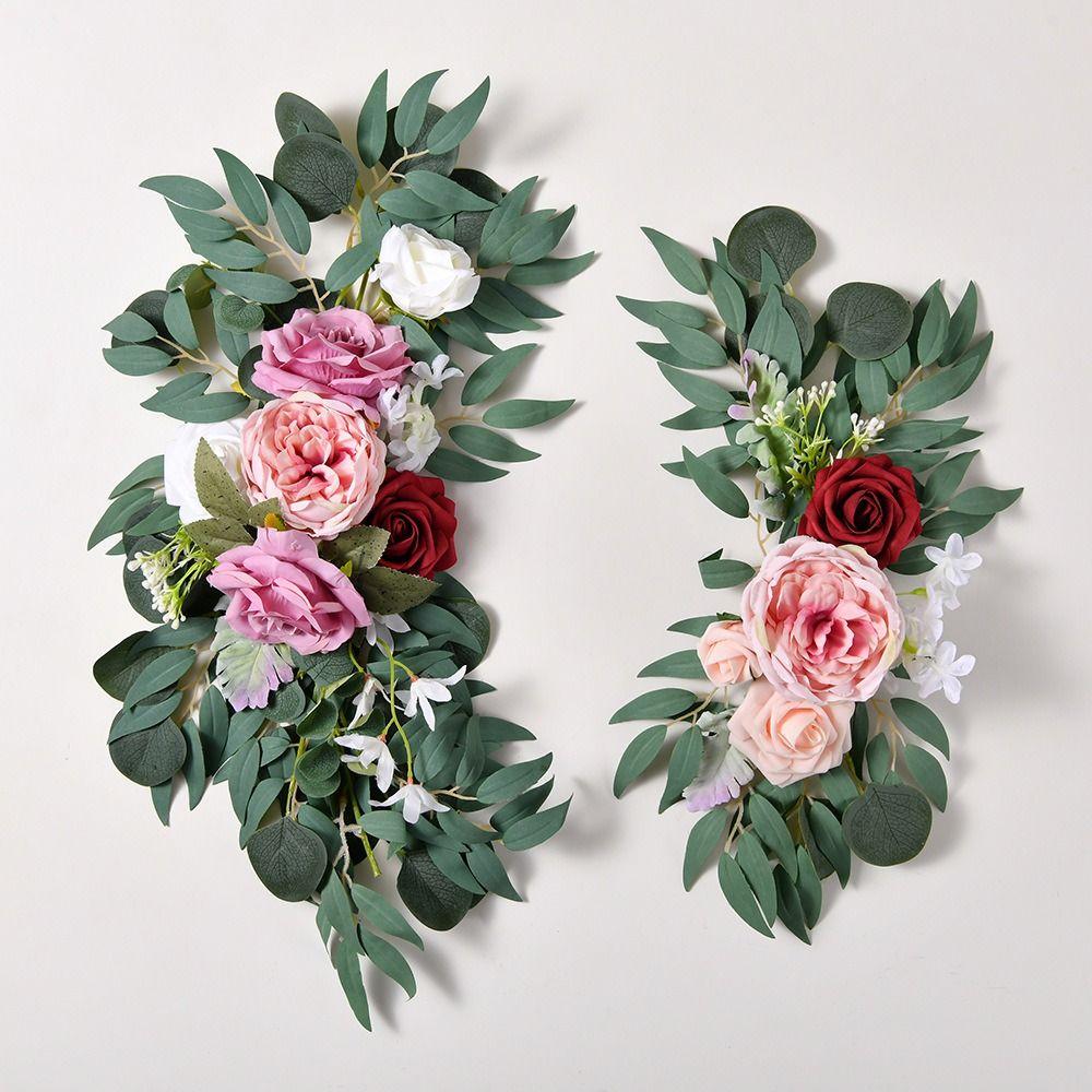 Wedding Decorations Fake Floral Rose Ceremony Flower Wreath Arch Flowers Kit Wedding Party