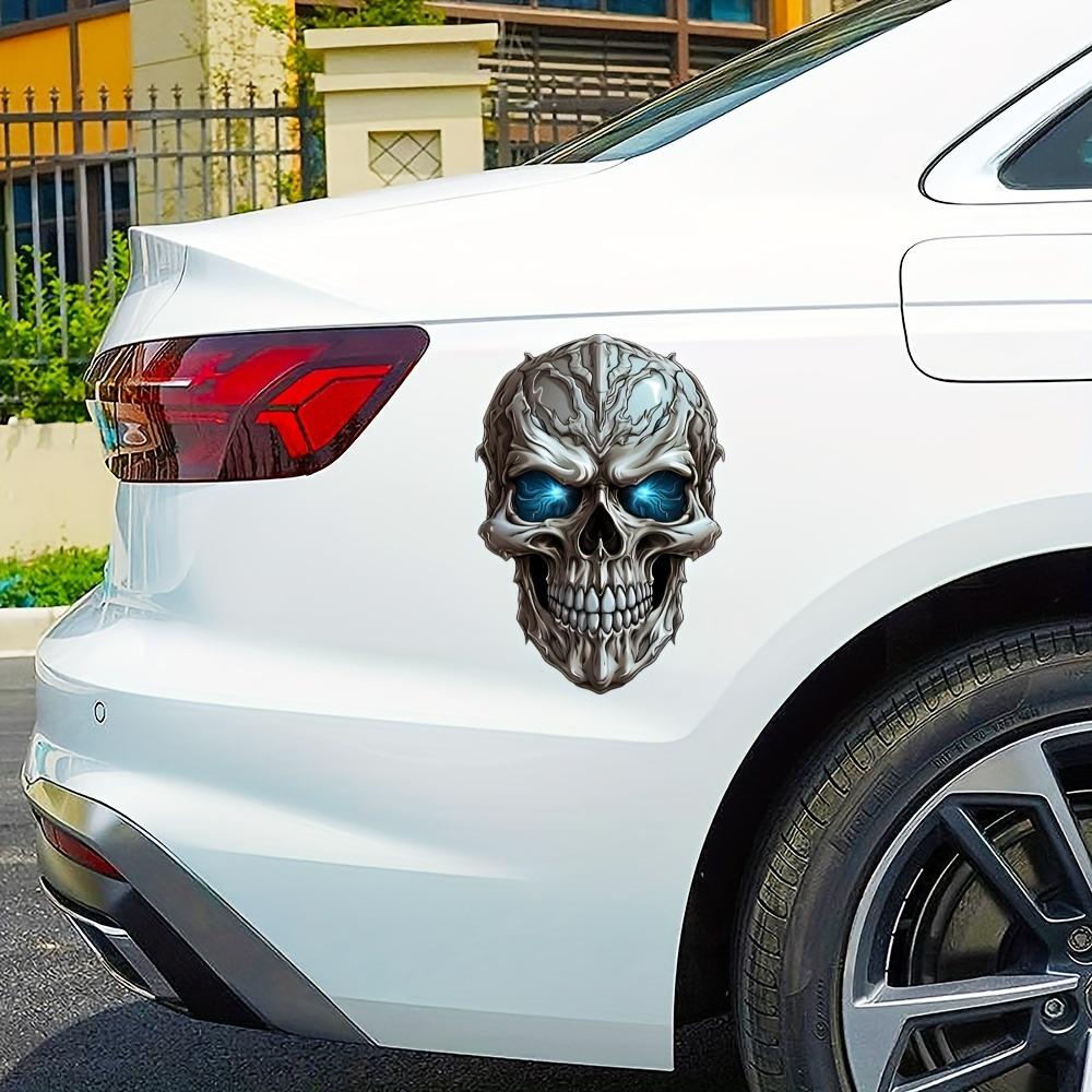 Страшная Голова Черепа Автомобильные Наклейки Мотоциклетные Наклейки Автомобильное Стекло Бампер DIY Стайлинг Кузова Мотоцикл Лобовое Стекло Бак Декорация 1 шт.