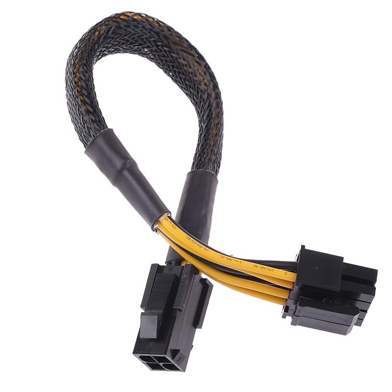 1Pc 20Cm 4Pin To 8Pin Cpu Power Converter Cable Lead Adapter Office Supplies