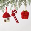 DIY Hanging Decoration Handmade Crochet Yarn Pendant Mini Santa Claus Uses For Christmas Tree New Christmas Decorations