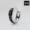 [1+1] Surgical Piercing Black Mamba Ring (Single Sold)
