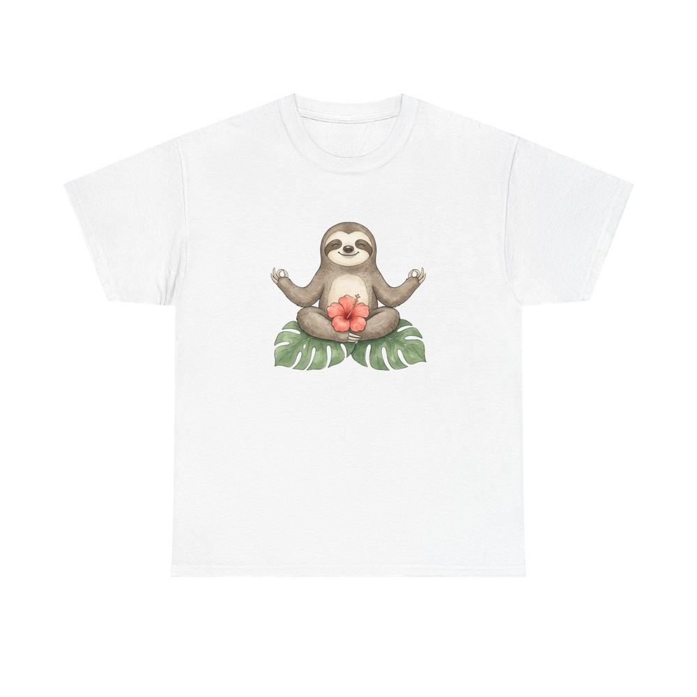 Sloth Yoga Shirt Yoga Animal Gift Women Whimsical Tee Slow Loris T-Shirt Yoga