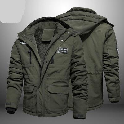 Зимняя мужская куртка с капюшоном