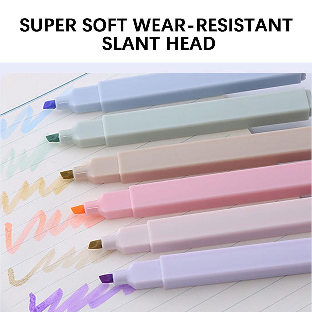 School Stationery Marker Eye Protection Super Soft Highlighter For DIY Photo Album Scrapbook
