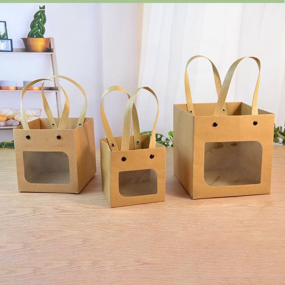 With Handle Gift Packaging Bag Paper Paper Bag High Quality Birthday Goodies Bag