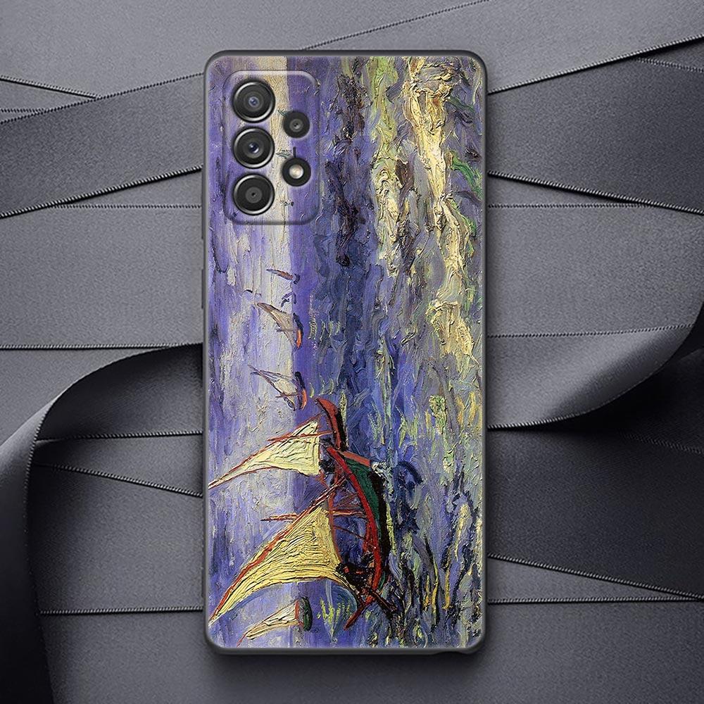 Чехол для Samsung Galaxy A32 A33 A31 A23 A22 A21S A13 A12 A11 A02 A01, чехол Ван Гог, кафе, терраса, звездная ночь, картина с подсолнухом