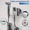 1 комплект настенного ручного биде, с распылителем из нержавеющей стали, телескопической телефонной трубкой и кронштейном, для гигиенического приучения к туалету