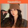 Womens Autumn Winter Knit Fisherman Hat With Sunshade And Small Face Covering