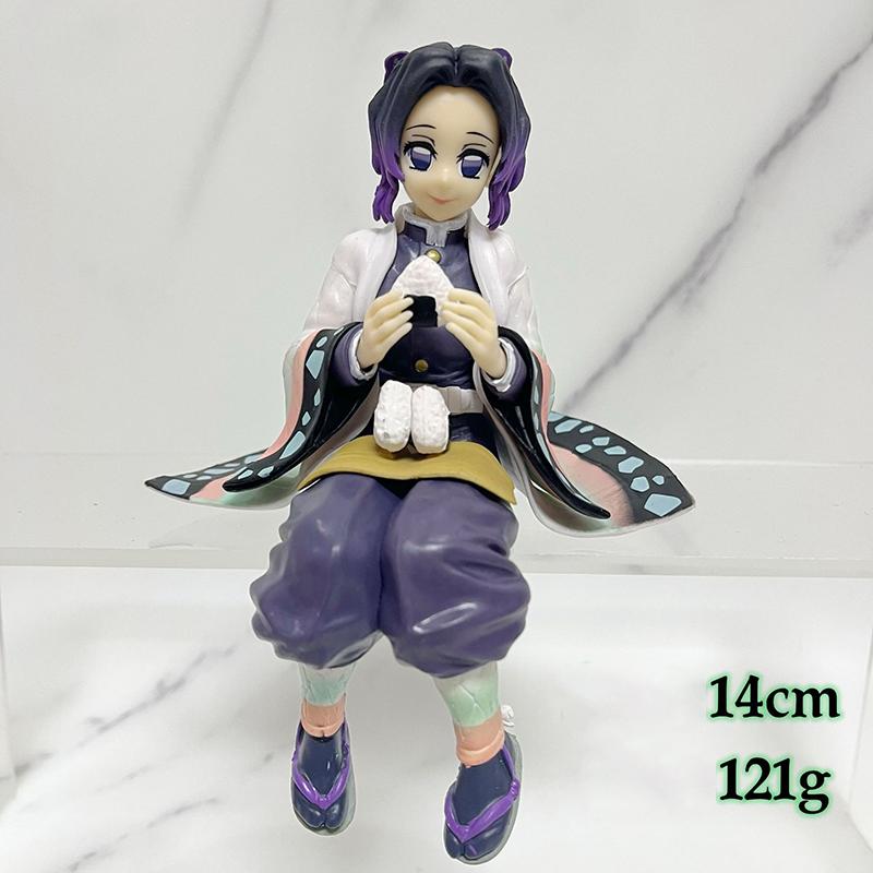 14 см аниме-фигурка Demon Slayer Kimetsu no Yaiba, фигурка Nezuko/Tanjirou/Zenitsu/Inosuke/Sinobu/Miritsu, фигурка куклы, игрушки
