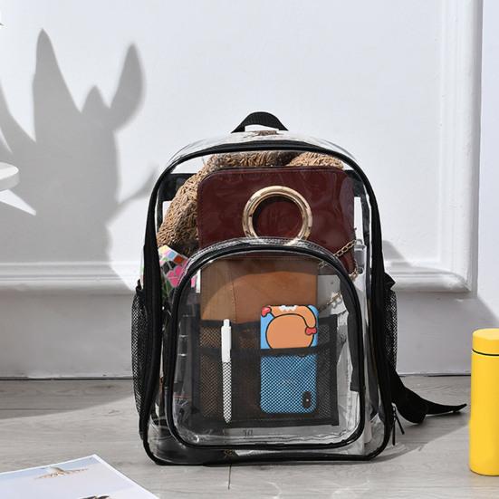 Прозрачный водонепроницаемый рюкзак большой емкости школьная сумка мужская и женская прозрачная дорожная