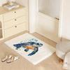 Animal A Turtle Floor Mat Eco  Flannel Doormat Non Slip Odorless Indoor Floor Rug Soft Short Plush Home Mat