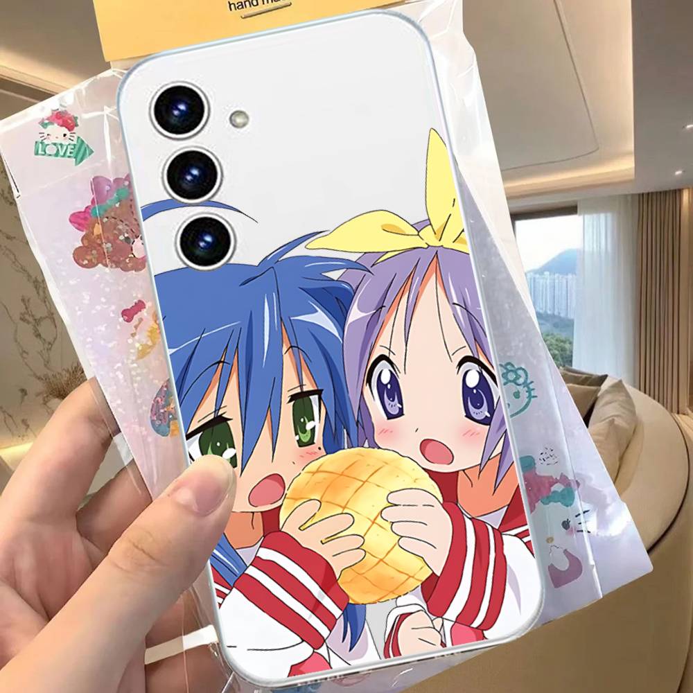 Кавайная Аниме L-Lucky Star HD Прозрачный Чехол Для Телефона Для Samsung Galaxy A52,A12,A51,S24,S23,S22ULTRA,S21 Edge,S20LITE,Plus,