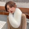 New Imitation Fur Scarve Hair Scarve Winter Warm Hair Collar Thickened Solid Colour Fox Hair Neck Protection Neck Set Women's Scarve