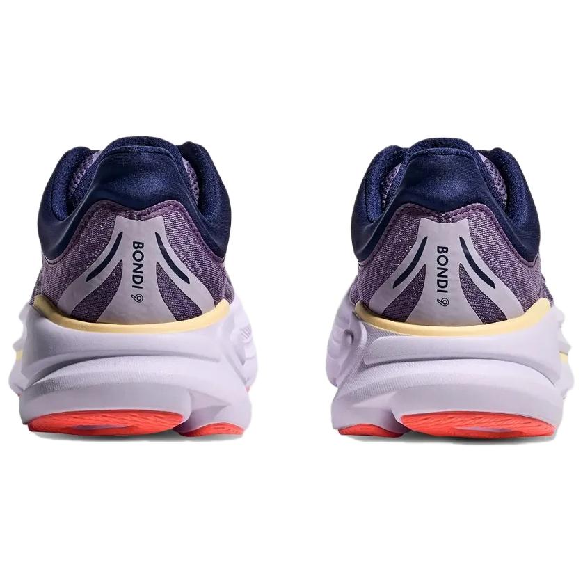 HOKA One One Bondi 9 Удобные беговые кроссовки Женские Фиолетовые 1162012-BJM